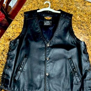 Harley Davidson leather vest